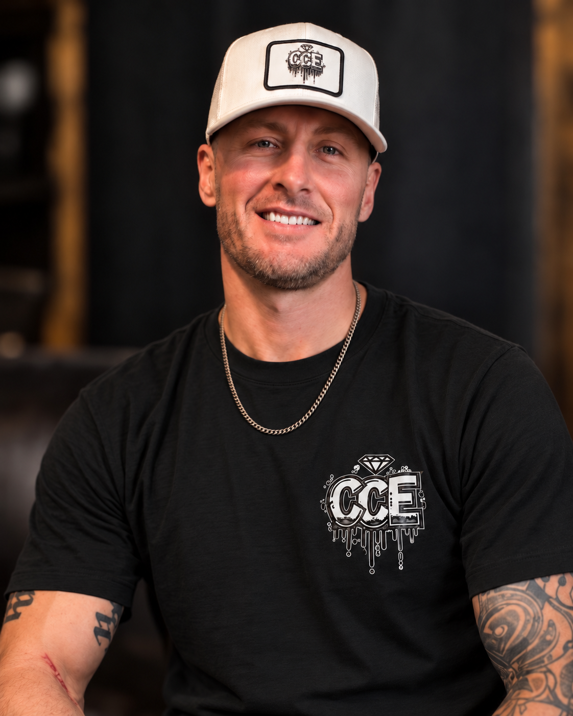 Aaron Peila in CCE apparel
